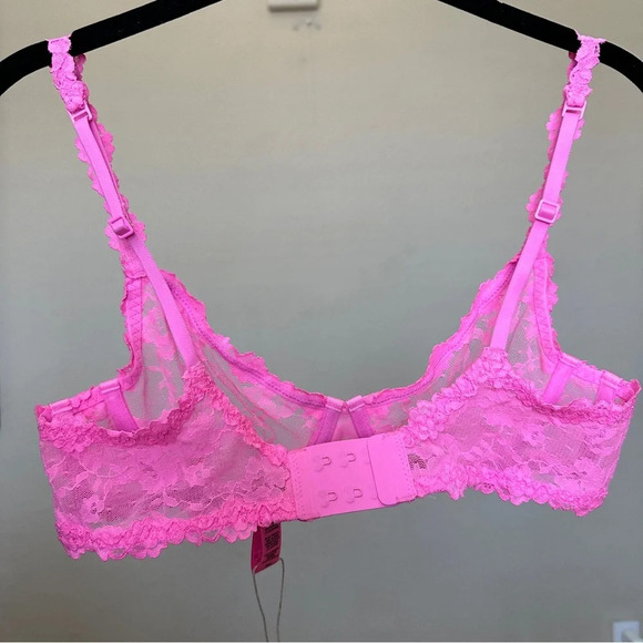 Skims Stretch lace Intimates‎ underwire scoop bra Pink BA-SCP-3575 size 36A - Picture 4 of 8